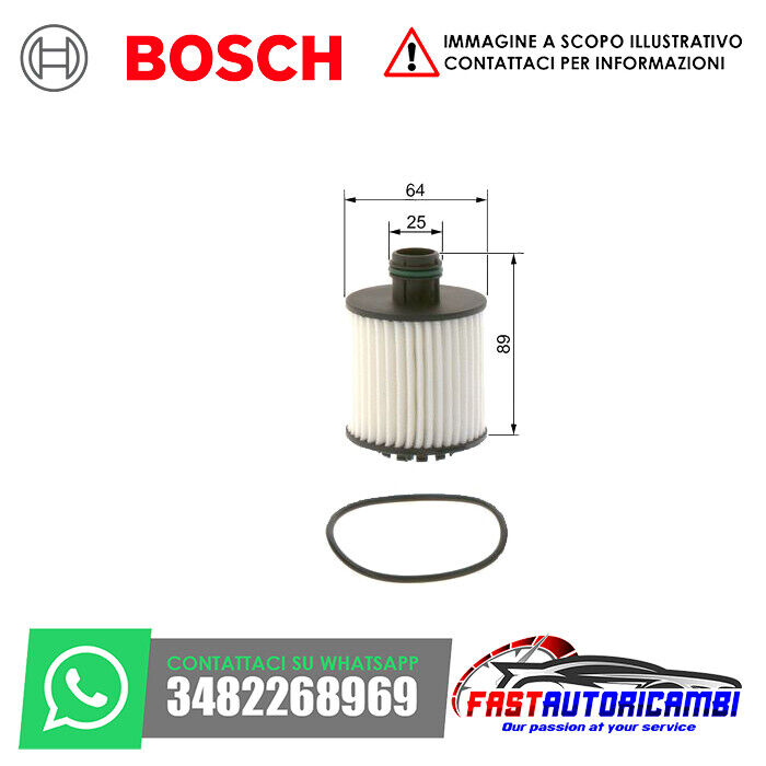 BOSCH  Filtro olio F026407259  Fiat Punto 199 500L 500X PANDA 4X4 1.3 D Multijet