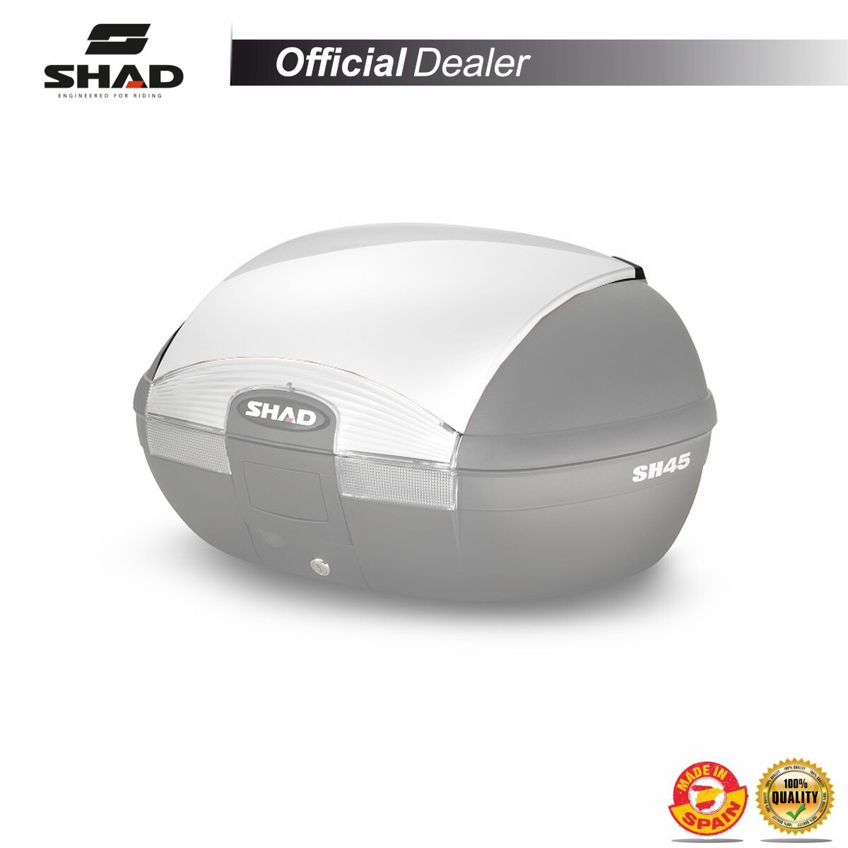 SHAD D1B45E08 COPERTURA DECORATIVA BAULETTO SHAD SH45 BIANCO SHAD