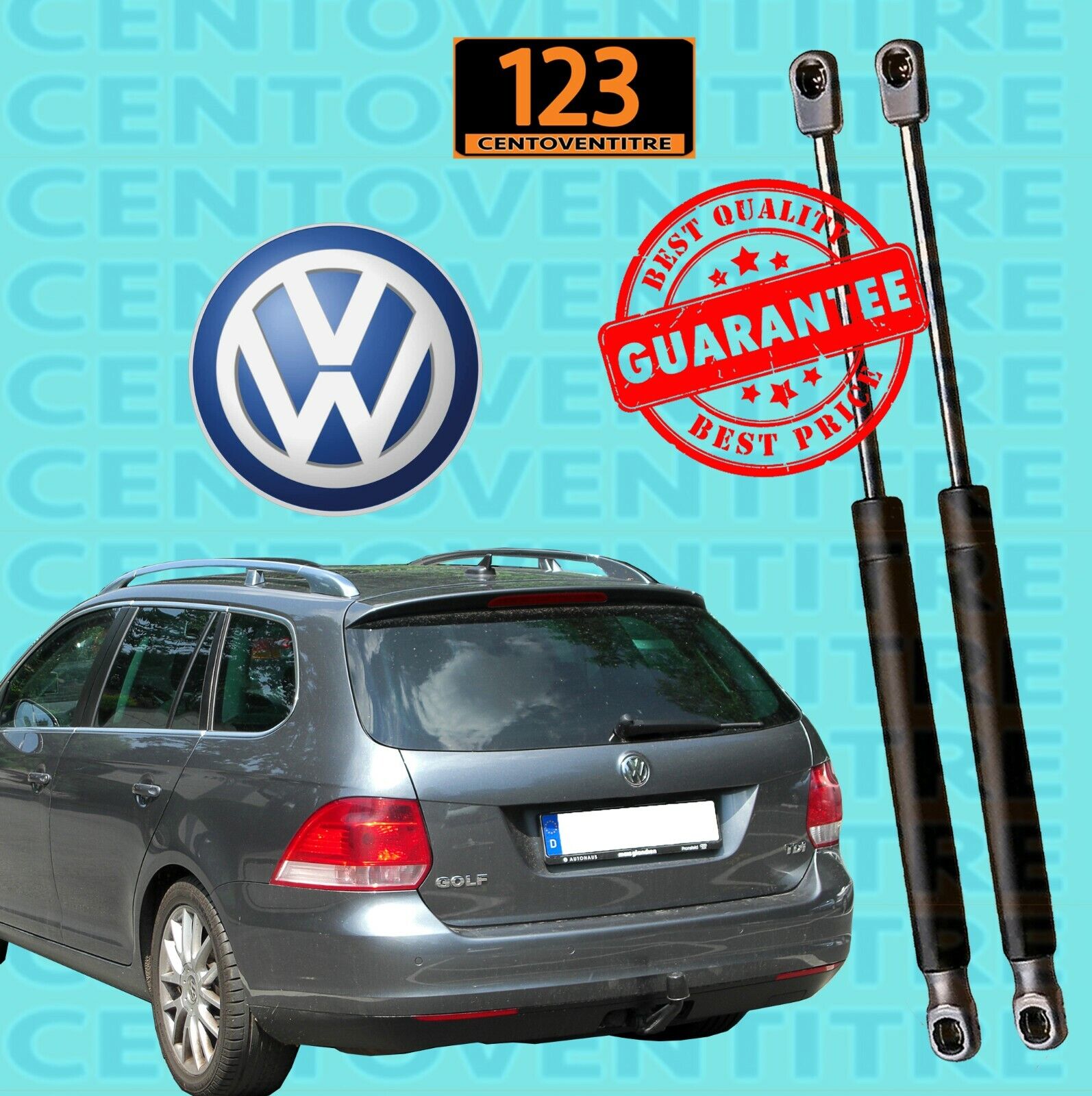 Molle a Gas Portellone Pistoncini Cofano Baule Posteriore Golf 5 V VW Variant