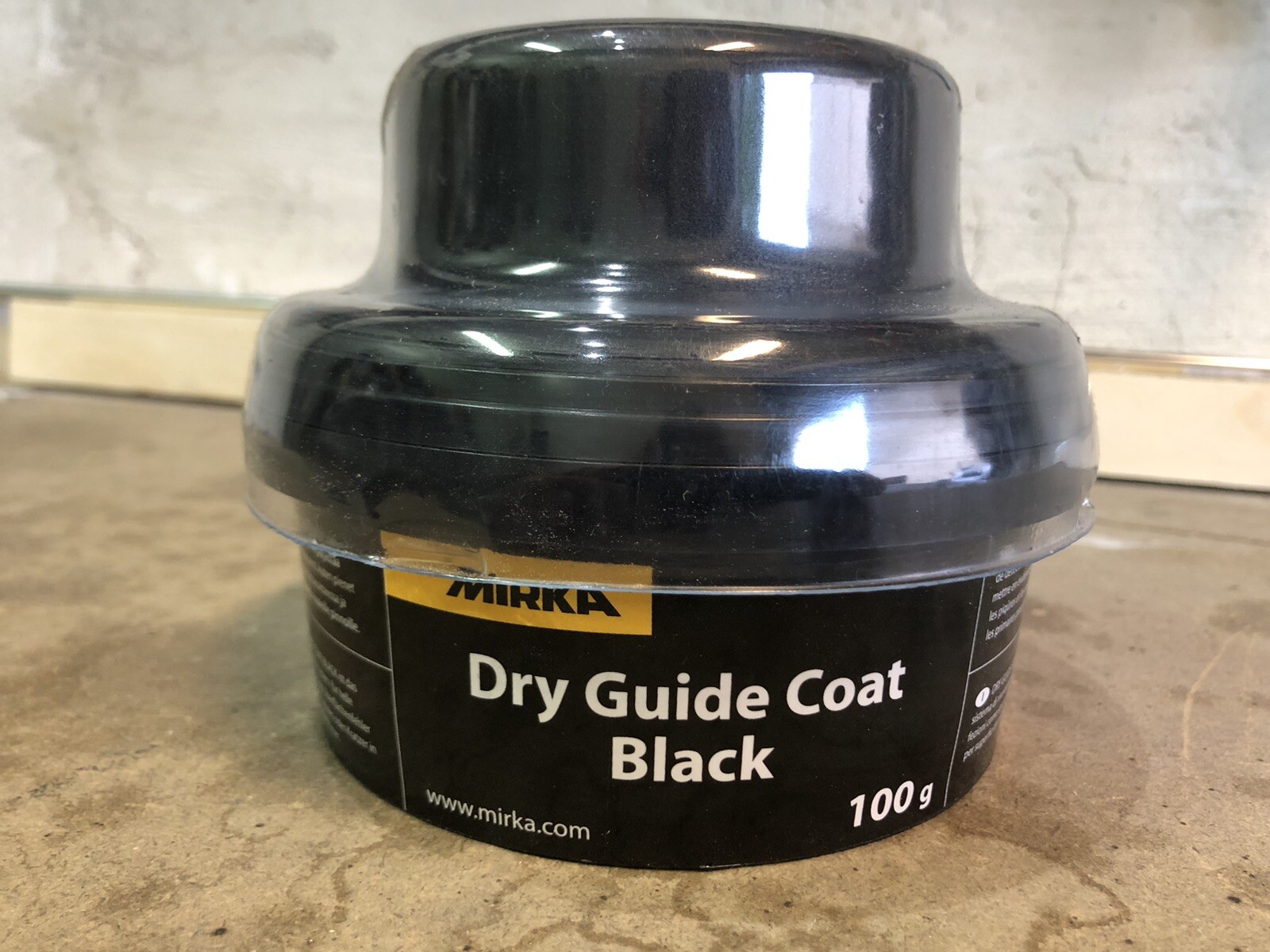 MIRKA Dry Guide Coat Nero 100grPolvere spia di controllo per carteggiatura nera