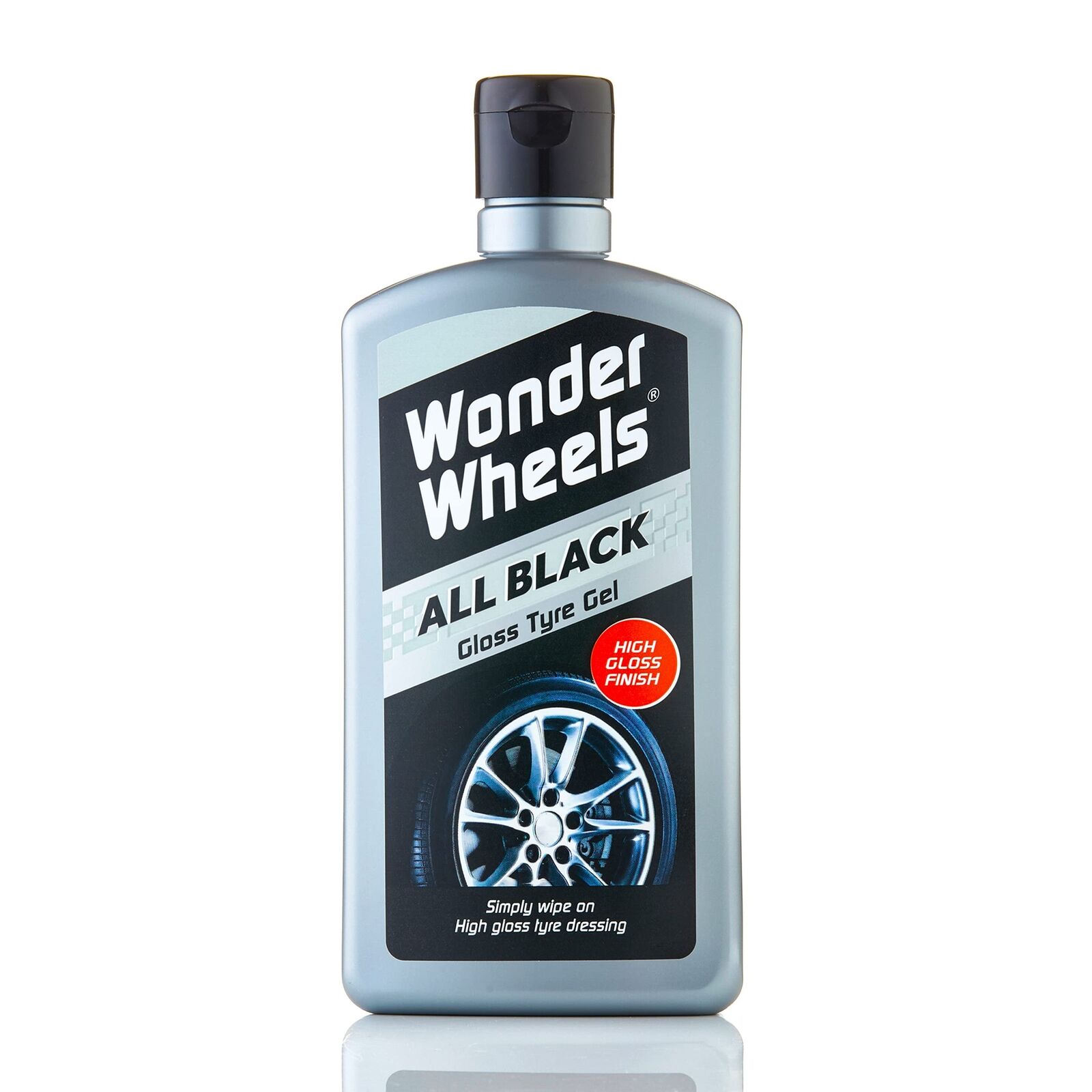 Wonder Wheels Gel per Pneumatici all Black, 500 ml (x6l)