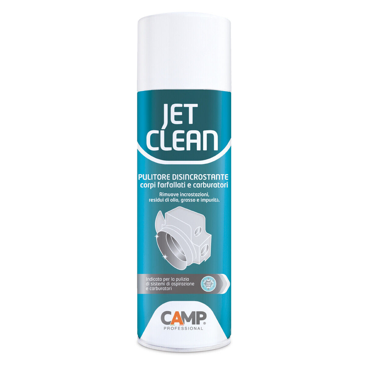 PULITORE DISINCROSTANTE CORPI FARFALLATI CARBURATORI SOLVENTE SPRAY 500 ML CAMP