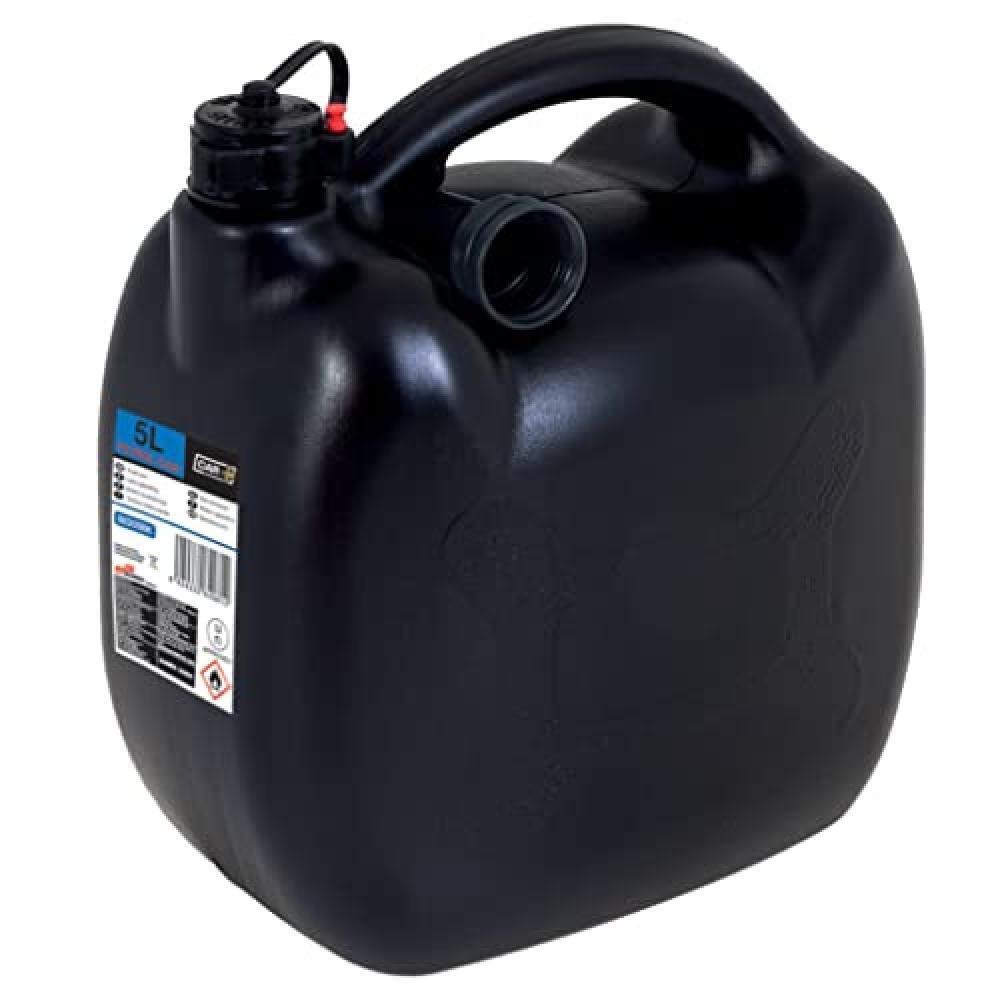 (TG. 5 Litros) SUMEX Tanica Benzina 5 litri Omologato con tubo flessibile, Nero,