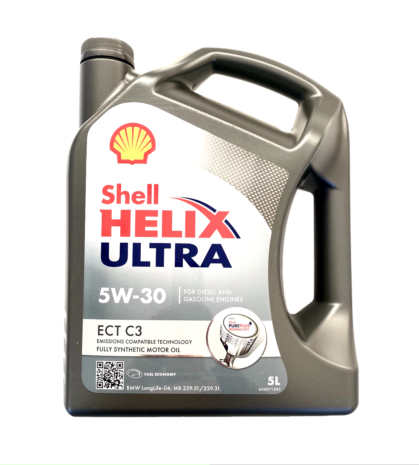 Shell Elica Ultra Ect C3 5W30 5L Completamente Sintetico Olio Motore Acea C3 Api