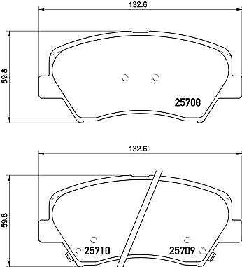 BREMBO P 30 073X Kit pastiglie freno per KIA CEE'D (JD), CEE'D Sportswagon (JD),