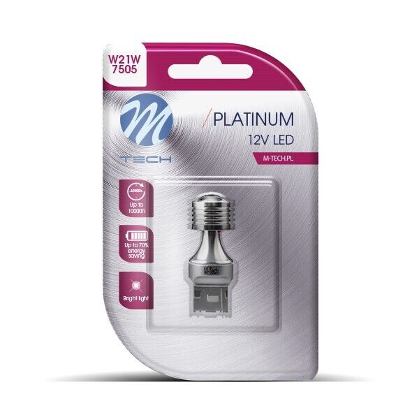 Blister1x LED L818W T20 W21W 4xHP 12-24V bianco
