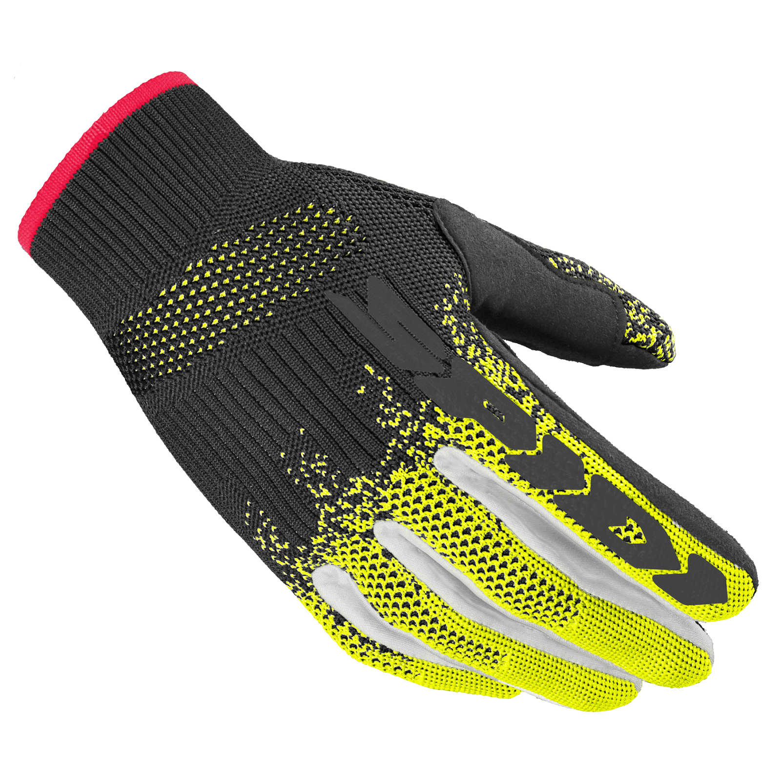 ''GUANTO GLOVE  X-KNIT NERO GIALLO FLUO SPIDI  SIZE L