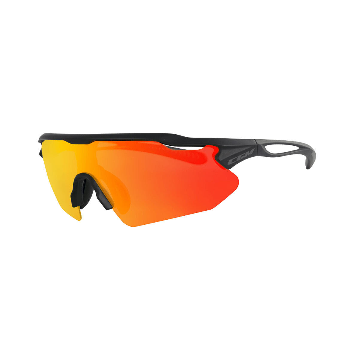 Occhiali Bici e Sci CGM 770A FLY Iridium Plus Nero Lente Rossa Omologato