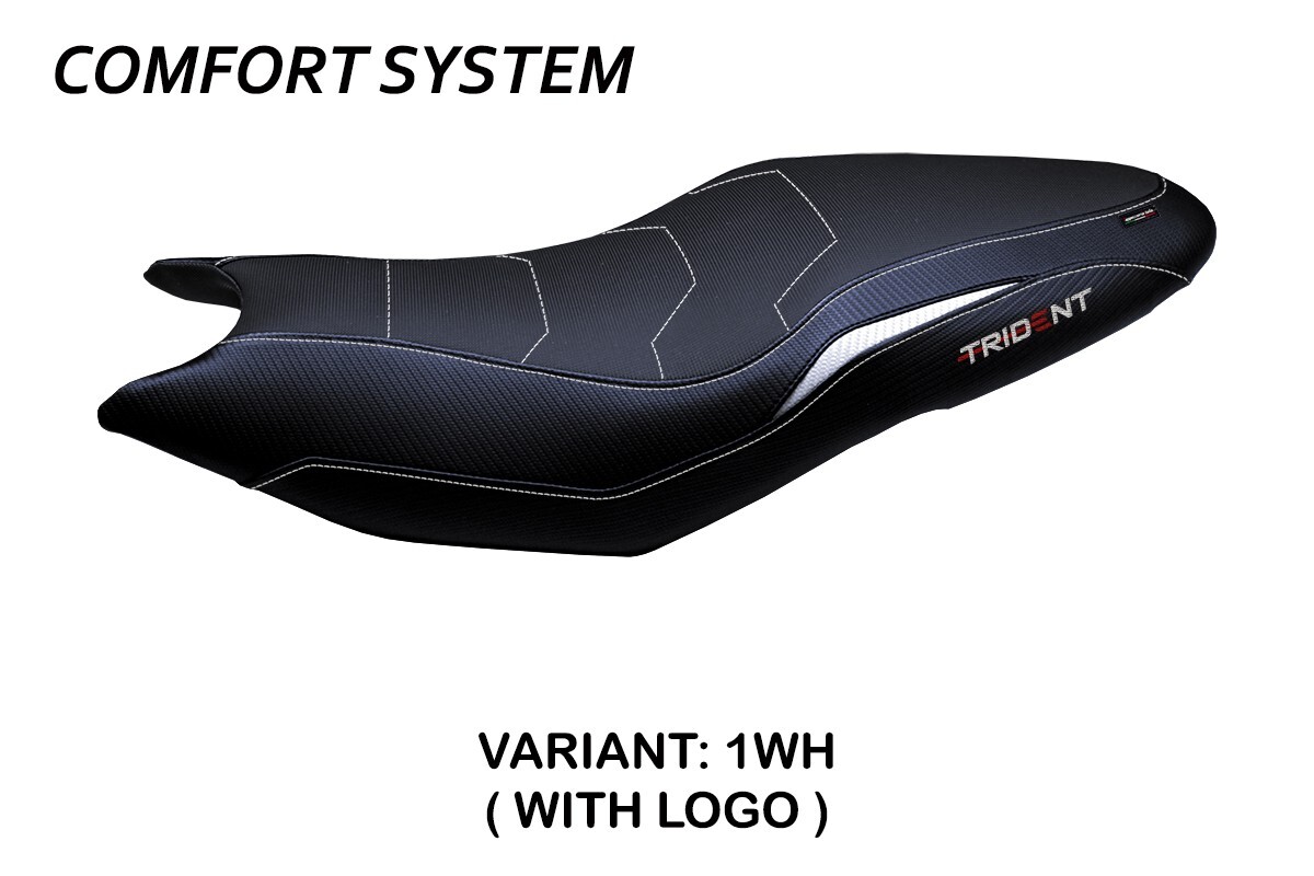 Rivestimento sella Espera Comfort bianca logo Triumph Trident 660 2021-2023