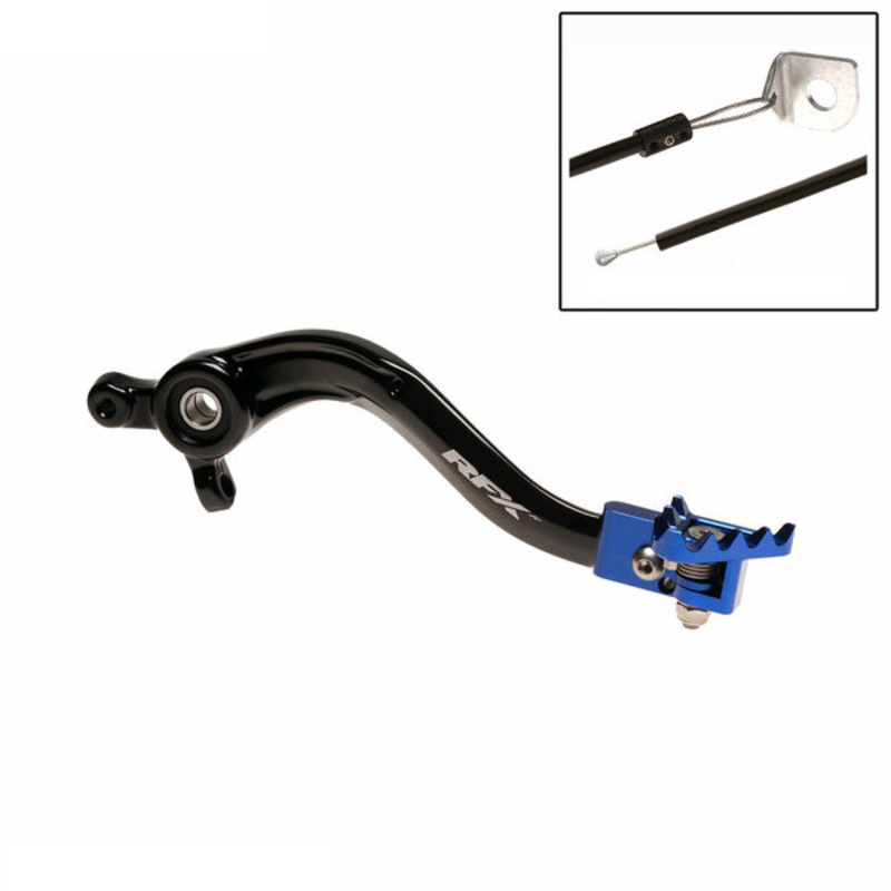 Pedale Freno Posteriore RFX Pro FT (Nero/Azzurro) -husqvarna tc85