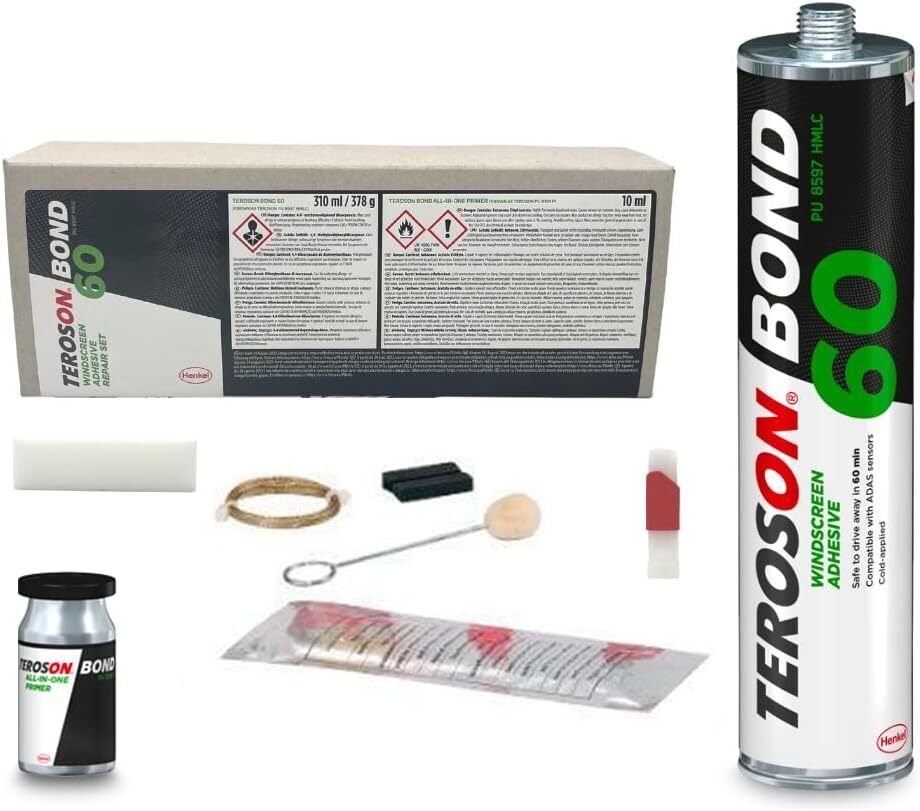 Set Henkel Teroson Bond 60 Kit Colla per Parabrezza Teroson PU 8597HMLC
