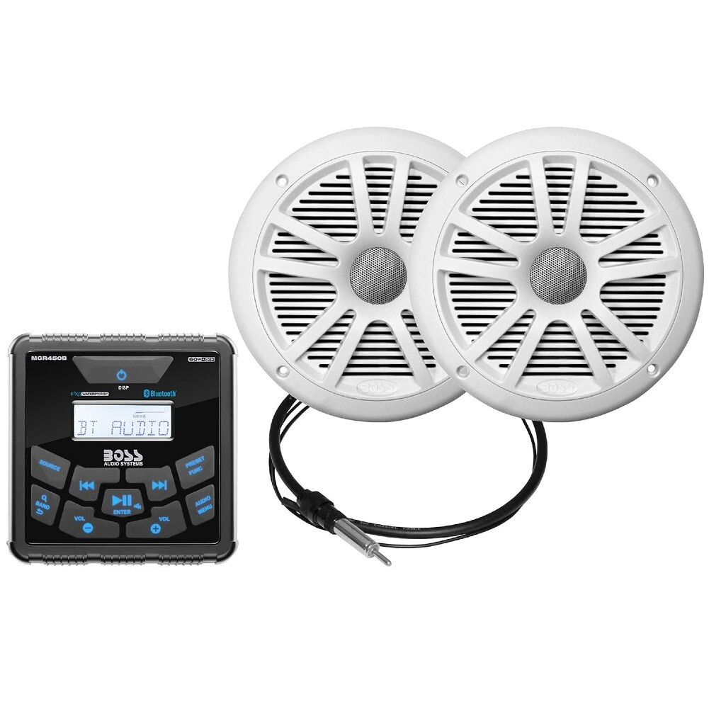 1 kit marino BOSS AUDIO SYSTEMS MCKGB450W.6 impermeabile waterproof aux, 1 kit