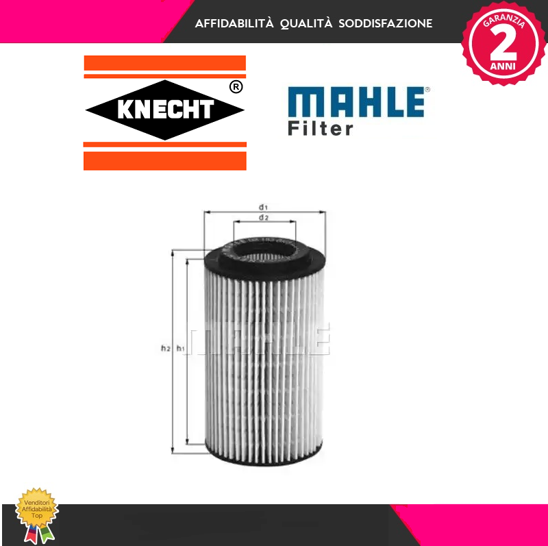 OX153D2 Filtro olio (MARCA-KNECHT)