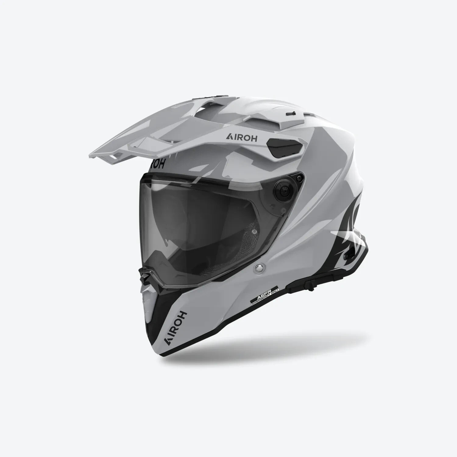 CASCO INTEGRALE AIROH - COMMANDER 2 COLOR - GRIGIO CEMENTO LUCIDO TAGLIA S