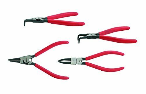 KS Tools 550.2375 - Set di 4 pinze per circlips, interno+esterno, (N8O)
