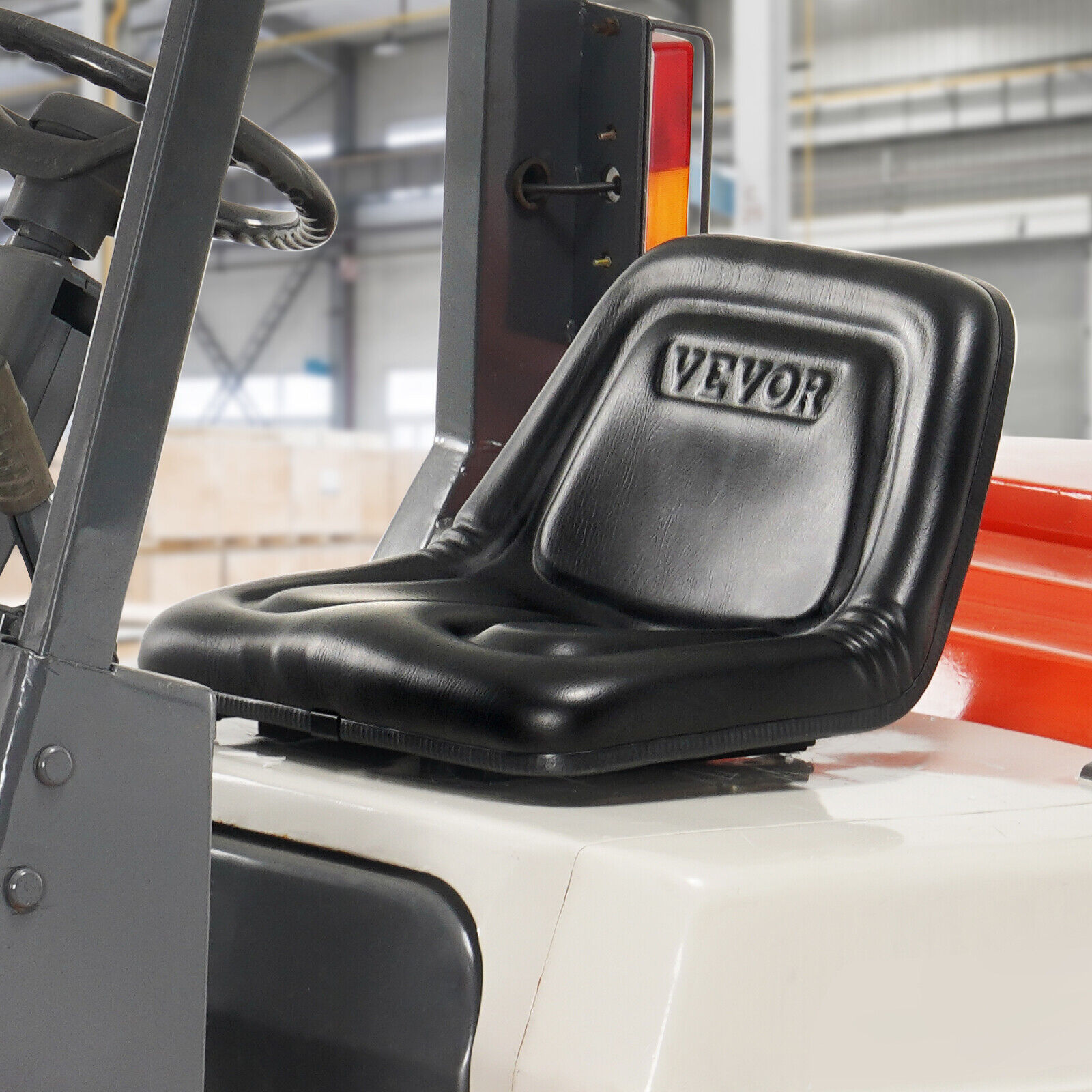 VEVOR Sedile per Carrello Elevatore Sedile di Trattore Fori Drenaggio 160-340mm