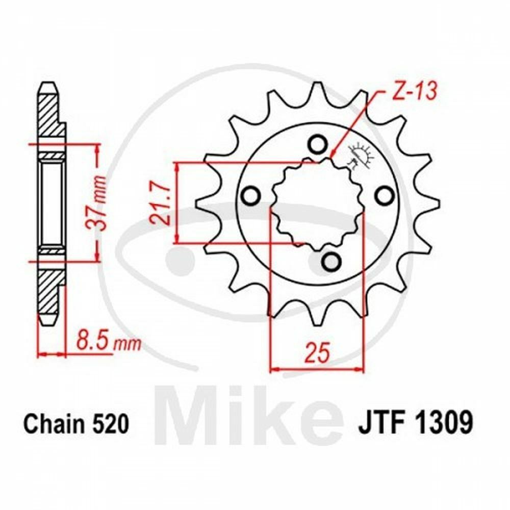 PIGNONE Z14 520 726.97.64 CAGIVA 500 Canyon 2009-2011