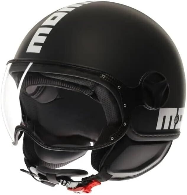 CASCO MOMO FGTR CLASSIC E2206 MONO MATT BLACK/WHITE S