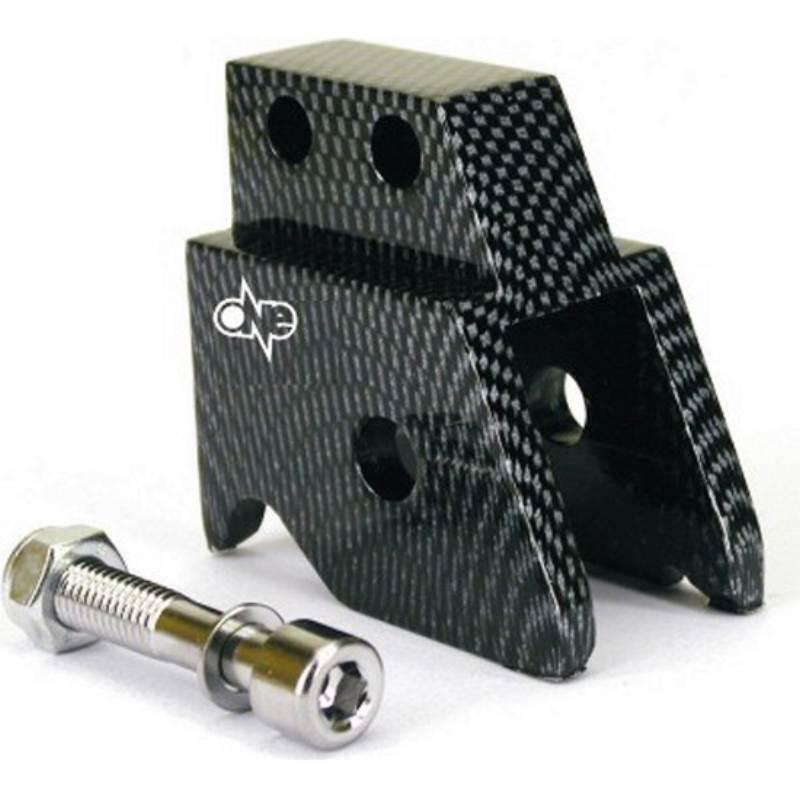 RIALZO AMMORTIZZATORE CARBON 2 FORI ONE TUNING PER SCOOTER MINARELLI BW'S AEROX