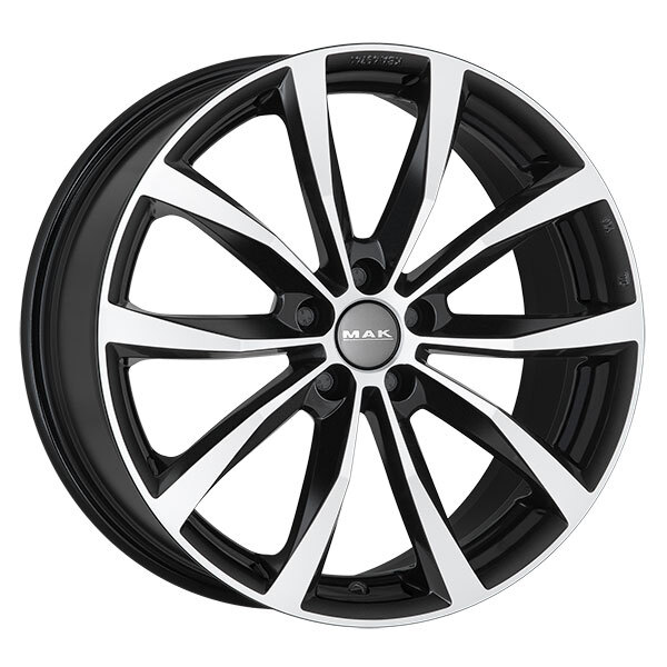 CERCHIO IN LEGA MAK WOLF PER FIAT 7x17 5x098 BLACK MIRROR 6T8