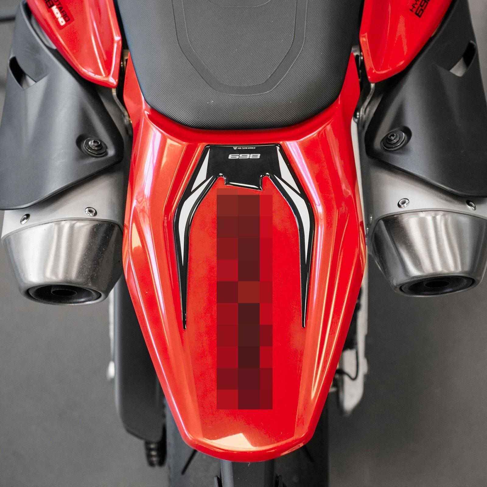 Ducati Hypermotard 698 RVE Mono 2024 Protezione Codino Adesivi 3d moto compatibi