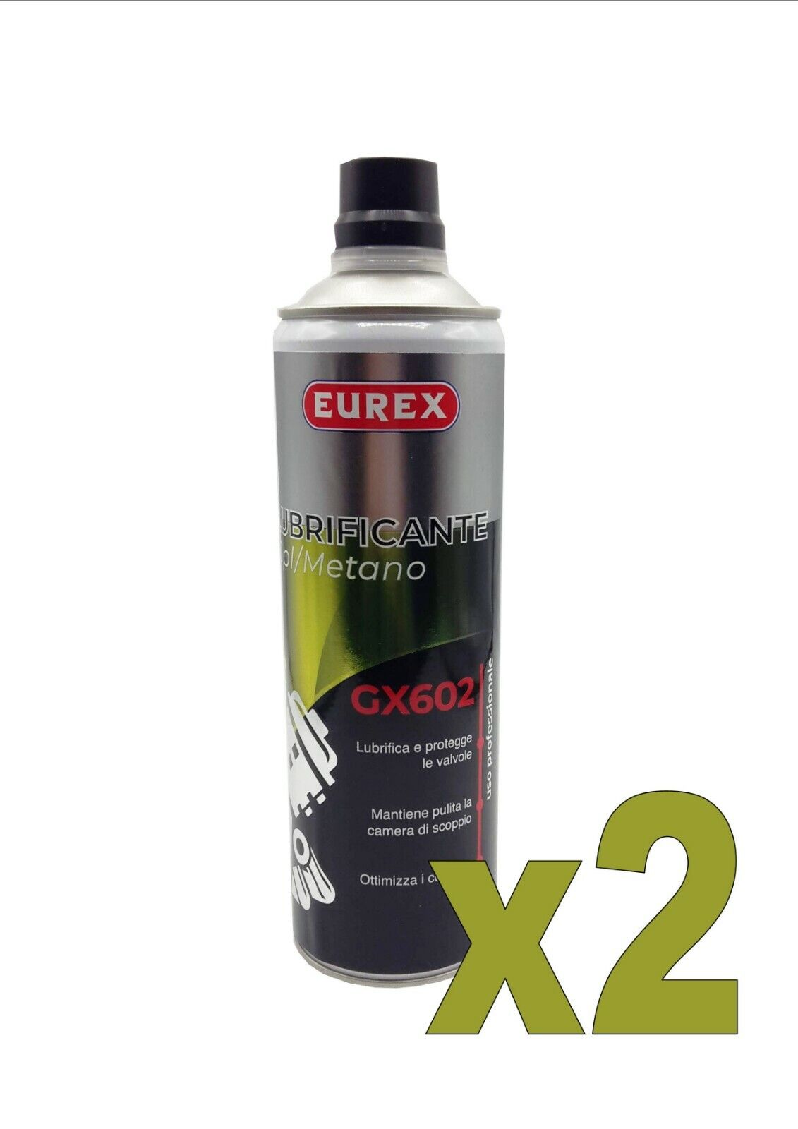 N. 2 EUREX GX602 LUBRIFICANTE VALVOLE GPL/METANO ML. 500 (tipo flashlube)