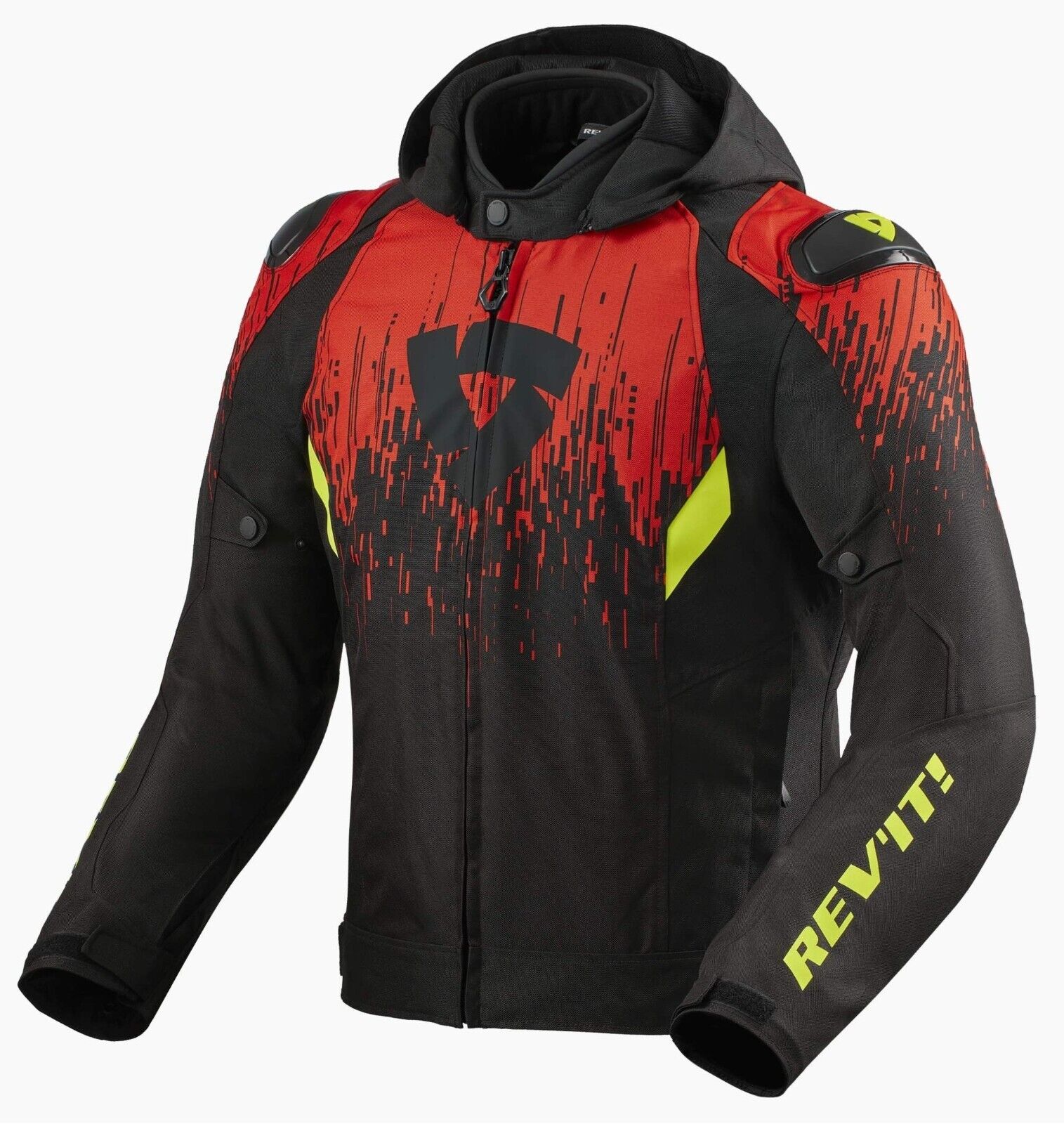 Revit giacca moto 4 stagioni impermeabile tg XL Quantum 2 H2O rossa biker jacket