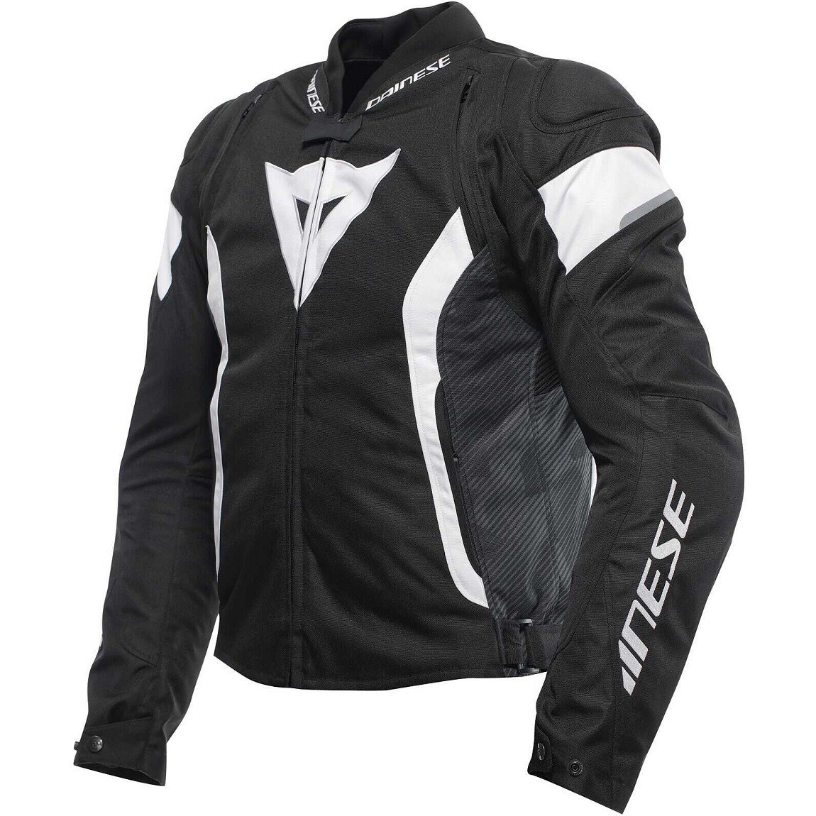 GIACCA JACKET MOTO DAINESE AVRO 5 TEX BLACK WHITE INTERNO STACCABILE TG 60