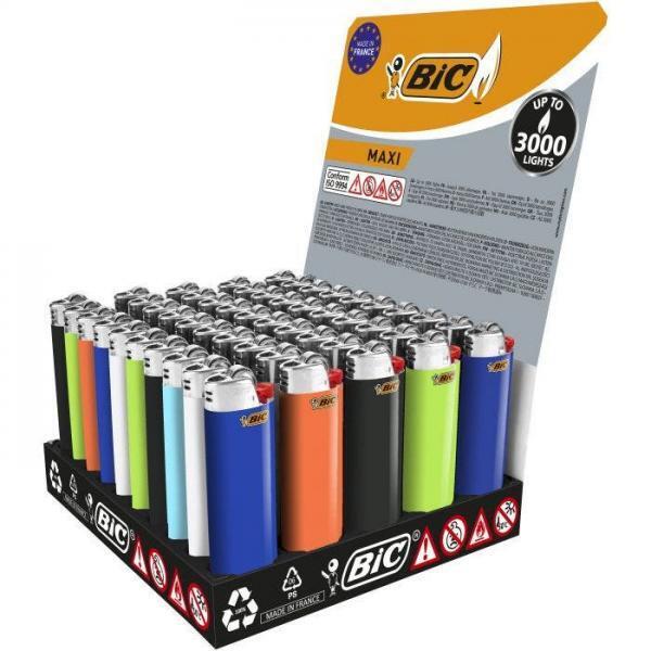 Lampa Accendini Bic Classic Maxi J26. Display da 50 pezzi colori assortiti
