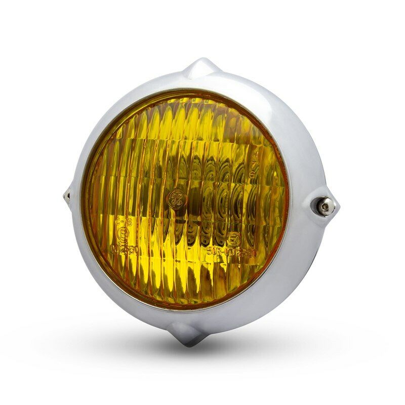 5.5 " Faro per Harley-Davidson Modelli - Lucidato Con Lenti Gialle