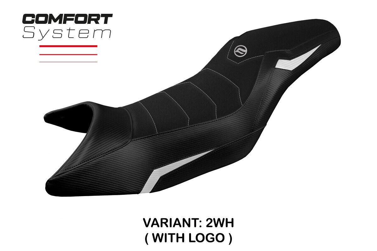 Saddle covering Maine Comfort System white with logo CFmoto 650MT 2019-2023