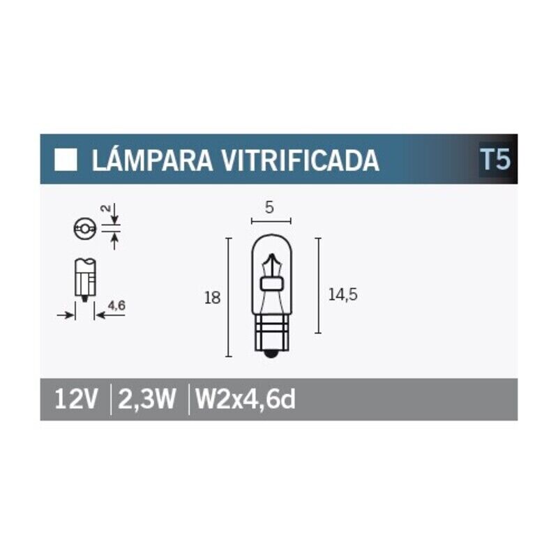 Scatola Di 10 Lampade OSRAM 2723 per Moto Ricambi Ciclomotore Accessori