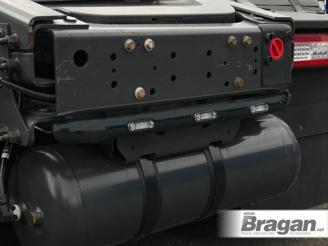Telaio Posteriore Barra + LED x3 Per 2013 + DAF xf 106 Acciaio Inox - Nero