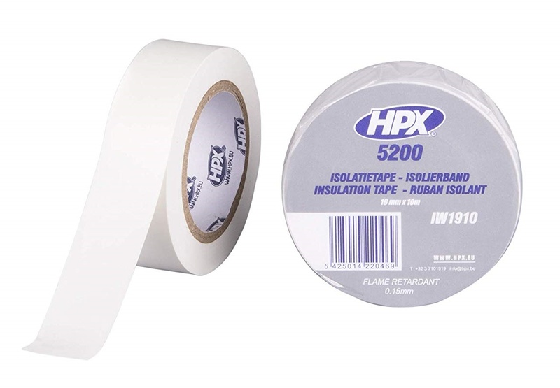 Nastro Adesivo Isolante HPX Bianco per Moto Ricambi Ciclomotore Accessori