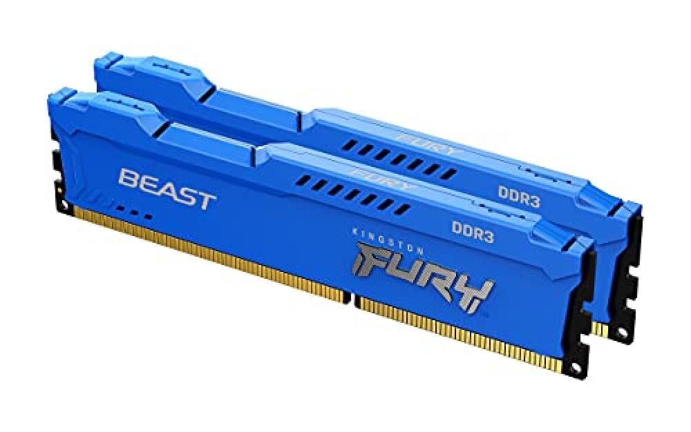 (TG. Kit da 2,16GB (2x8GB)) Kingston FURY Beast Blu 16GB (2x8GB) 1600MHz DDR3 CL