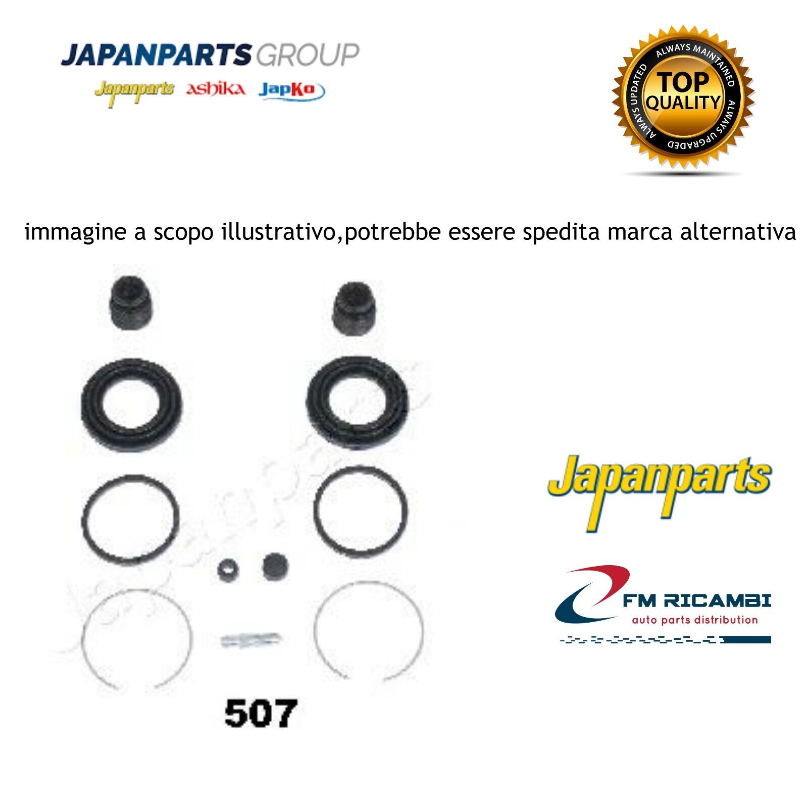 KD-105 JAPANPARTS KIT RIPARAZIONE, PINZA FRENO MITSUBISHI CANTER TRU