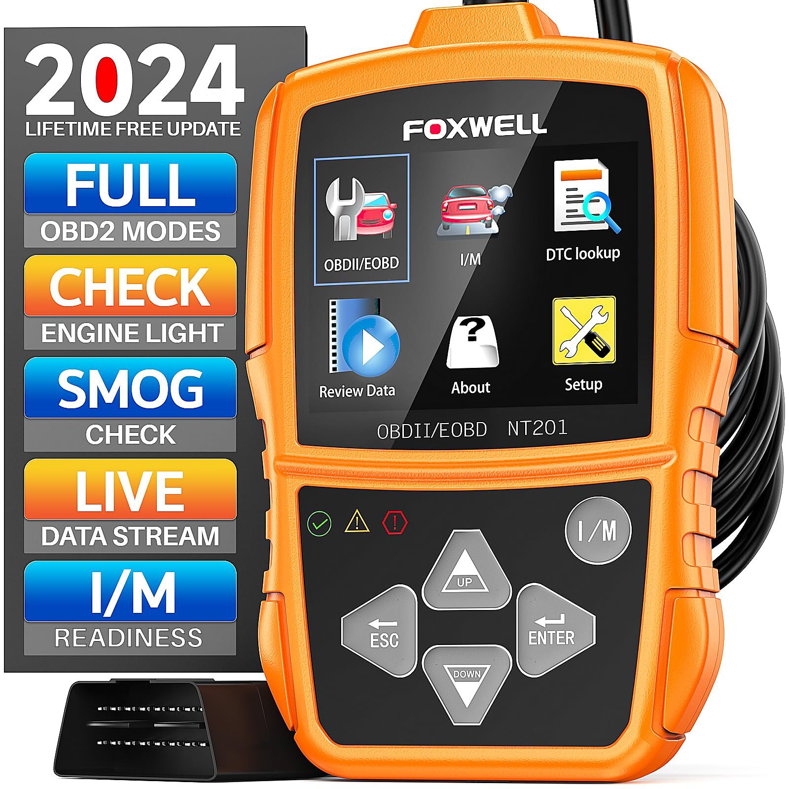 FOXWELL OBD2 Auto Diagnosi Code Reader Scanner Tool OBD OBDII Scanner (L1C)