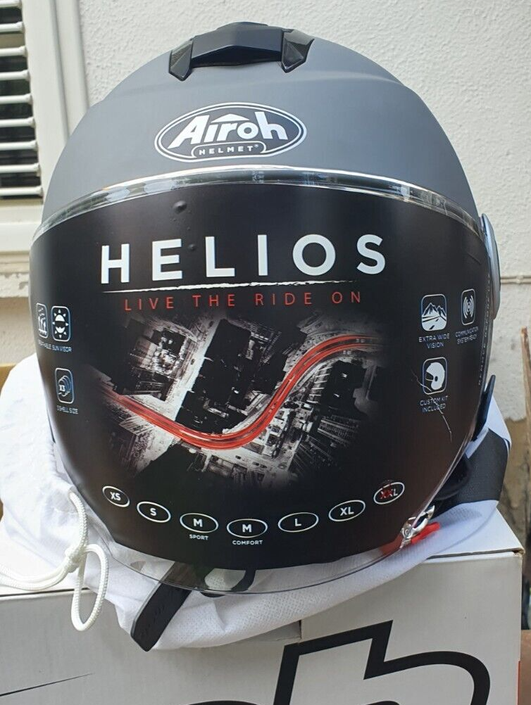 Casco Airoh Helios Tech-Jet - Antracite Matt XXL, Quasi Introvabile!