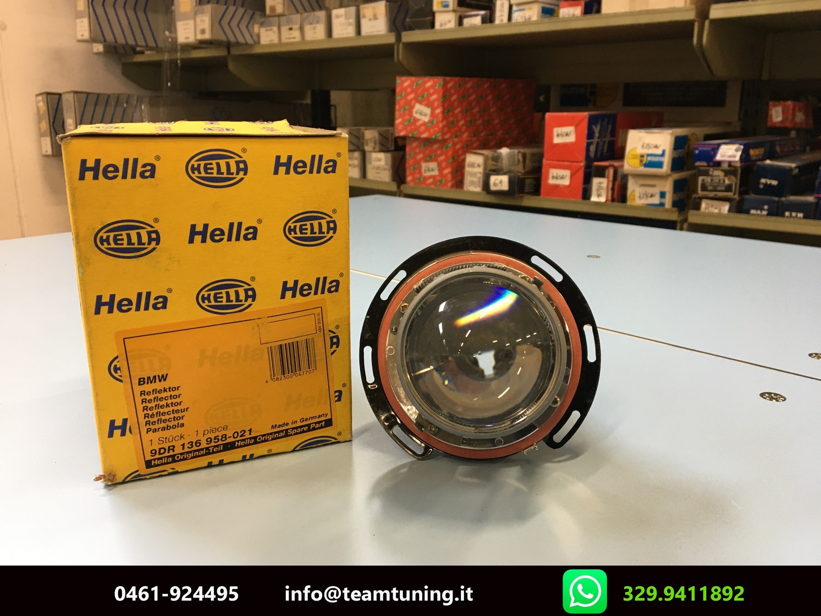 Bmw 3 E30 Serie 5 E34 Riflettore, Faro principale Anabbagliante Dx o Sx HELLA-9D
