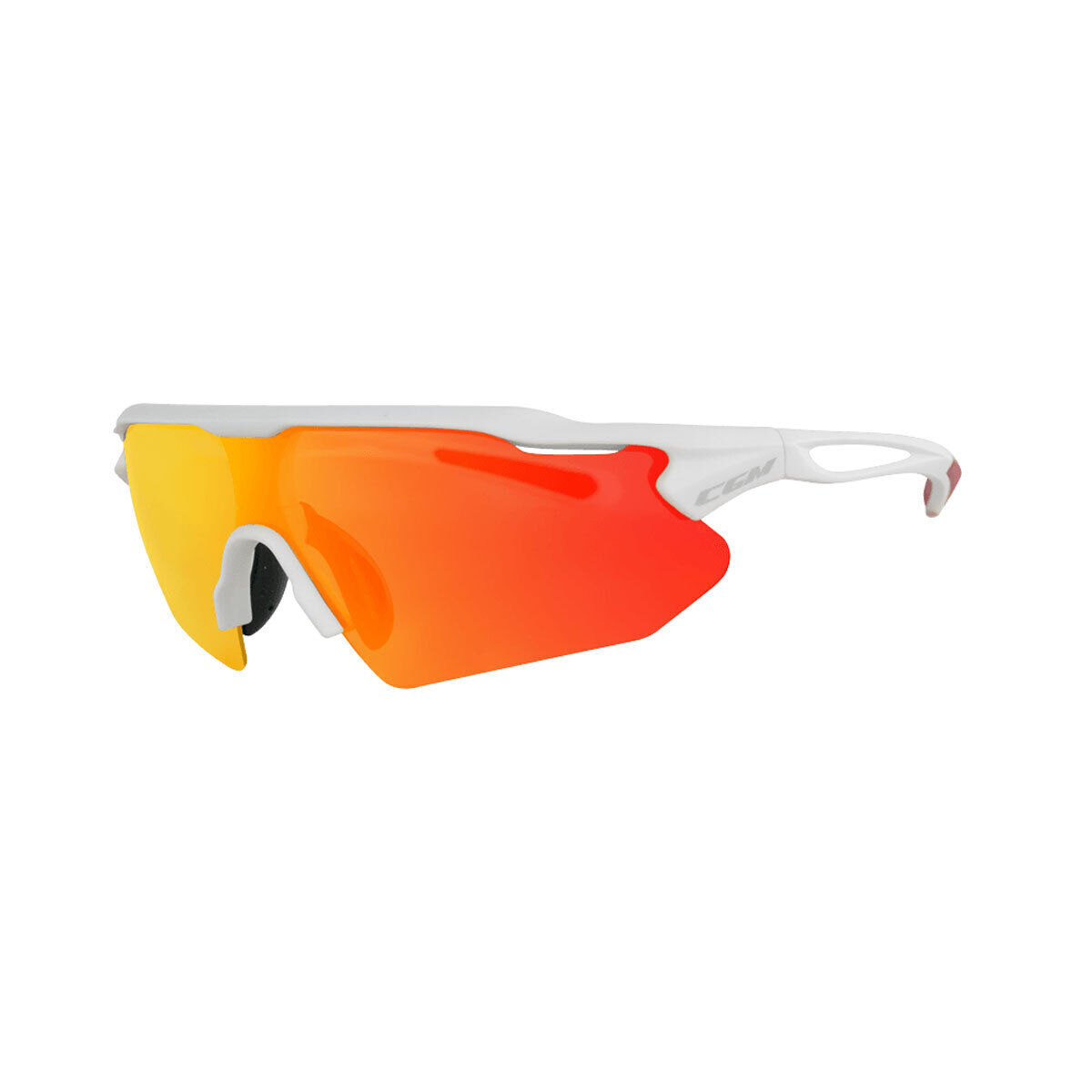 Occhiali Bici e Sci CGM 770A FLY Iridium Plus Bianco Lente Rossa Omologato
