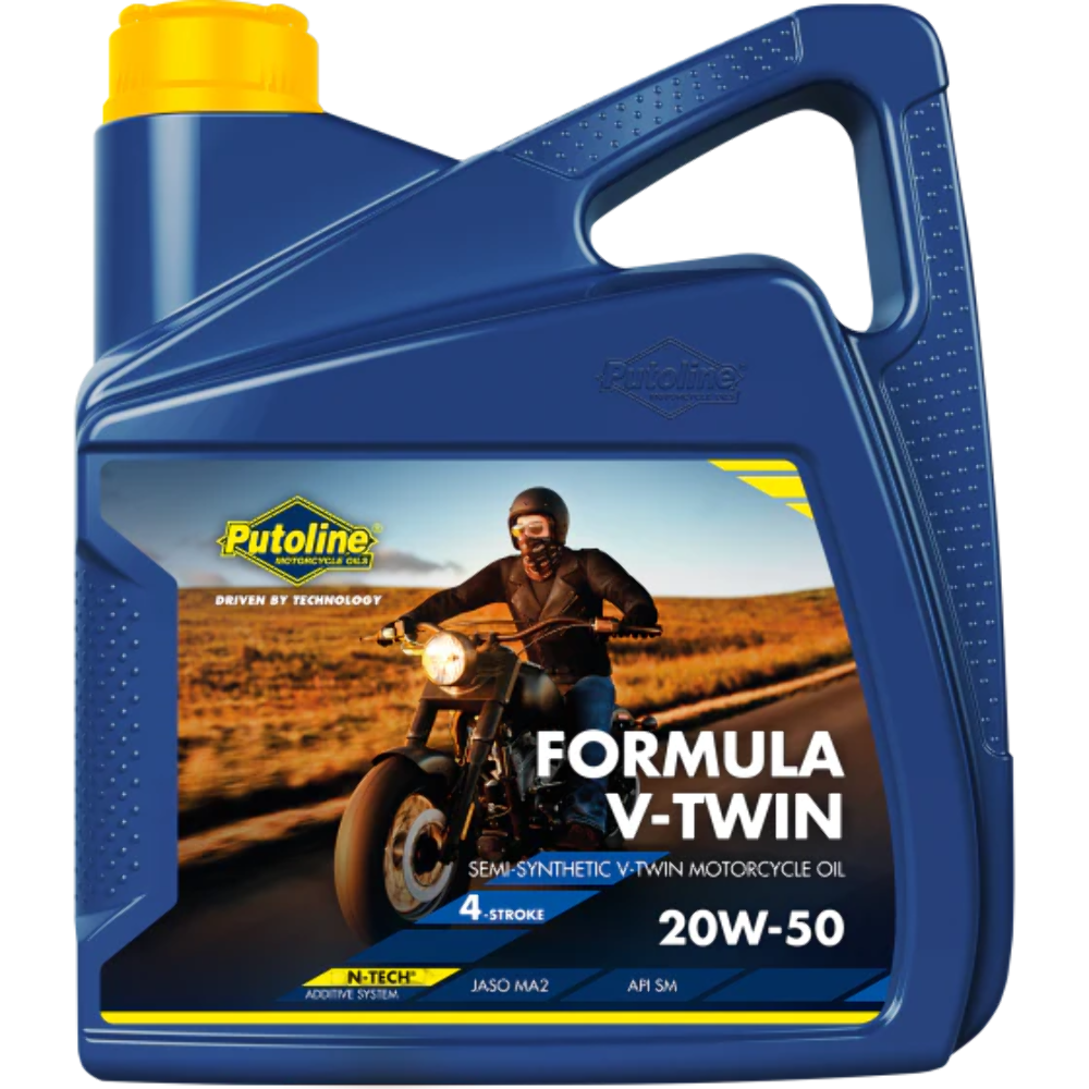 Olio Motore 20W50 Semi-Sintetico Per Harley-Davidson PUTOLINE V-Twin 4L