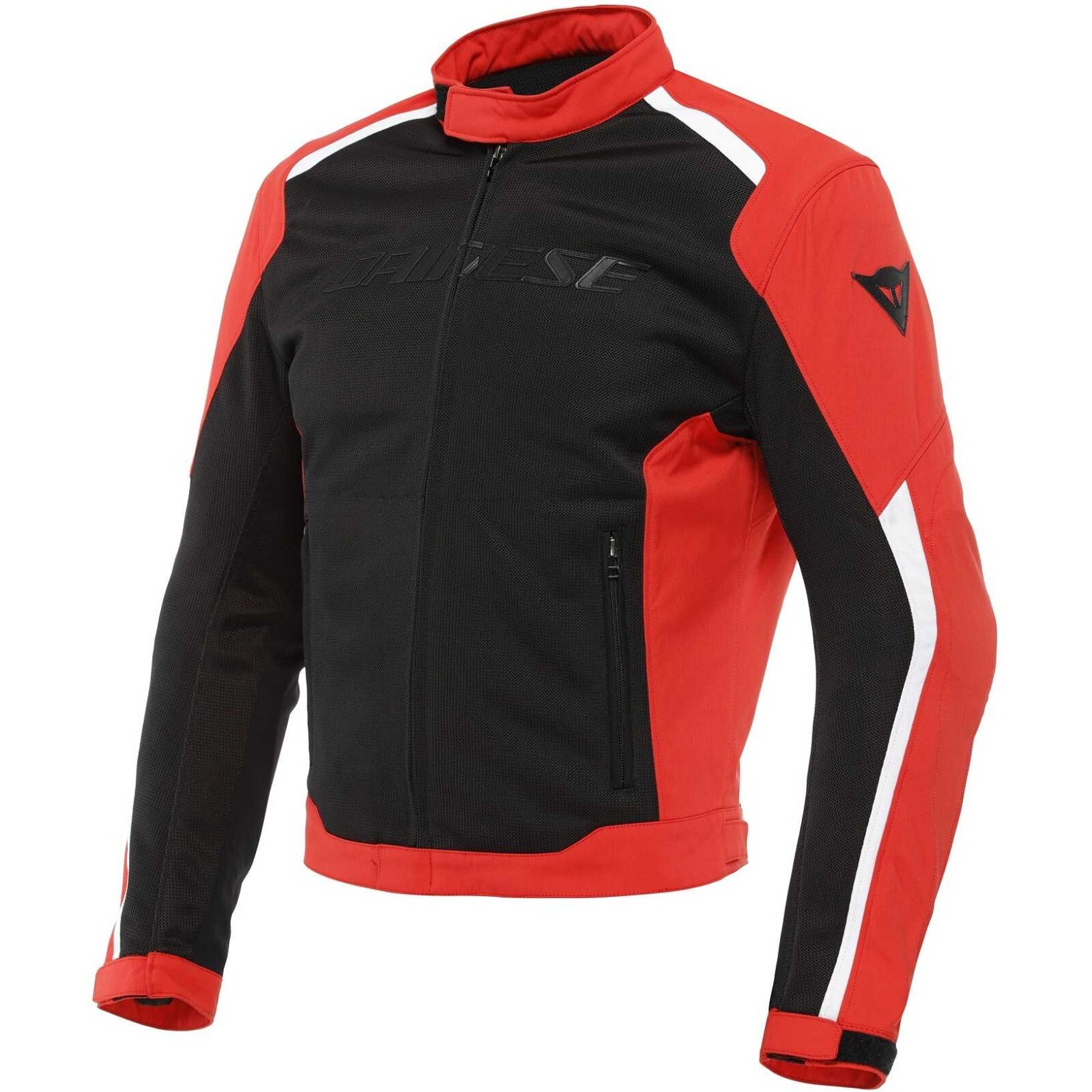 GIACCA MOTO ESTIVA DAINESE HYDRAFLUX 2 AIR D-DRY JACKET BLACK LAVA RED TG 60