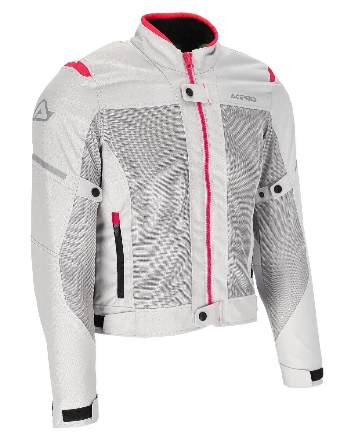 GIACCA MOTO DONNA ACERBIS ESTIVA RAMSEY CE VENTED 2.0 LADY GRIGIO ROSA TG XS