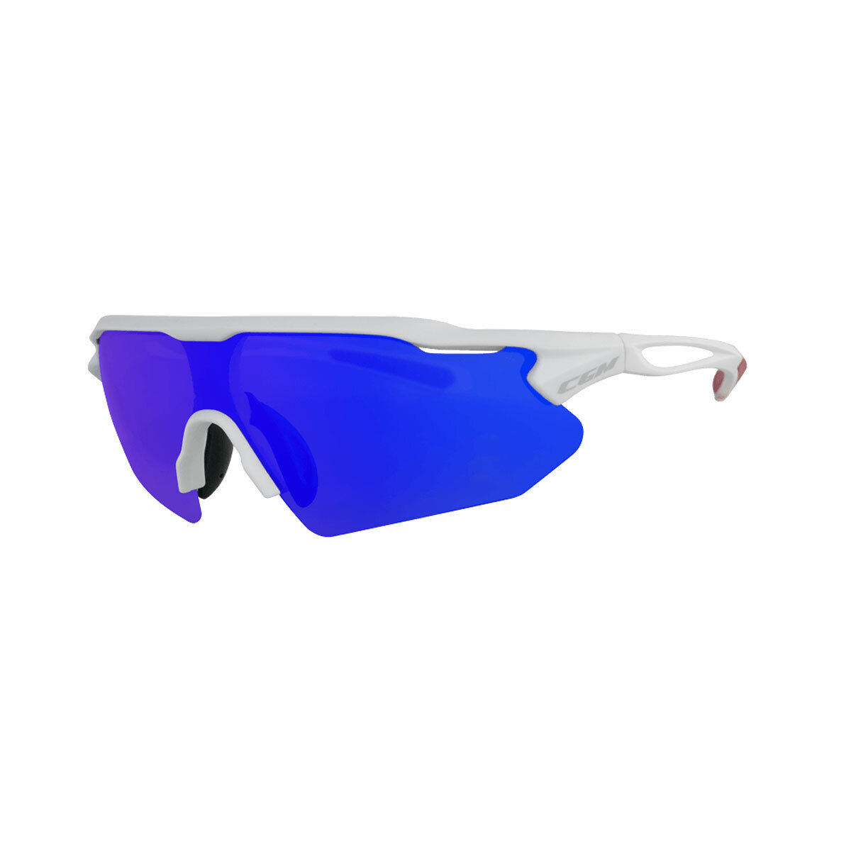 Occhiali Bici e Sci CGM 770A FLY Iridium Plus Bianco Lente Blu Omologato