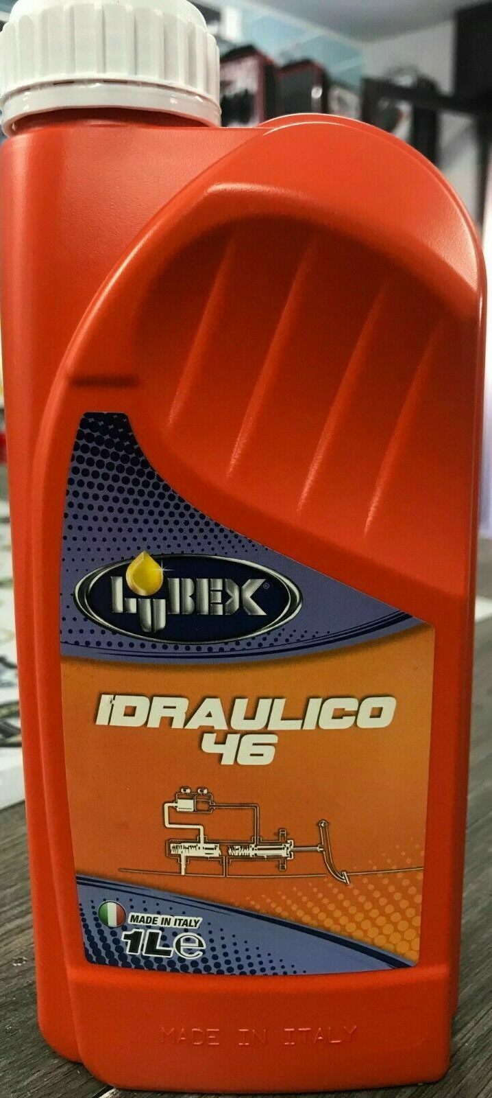 OLIO IDRAULICO 46 lubex ISO 3448 LT.1 DIN 51524 HM 1 LITRO LUBRIFICANTE ANTIUSUR