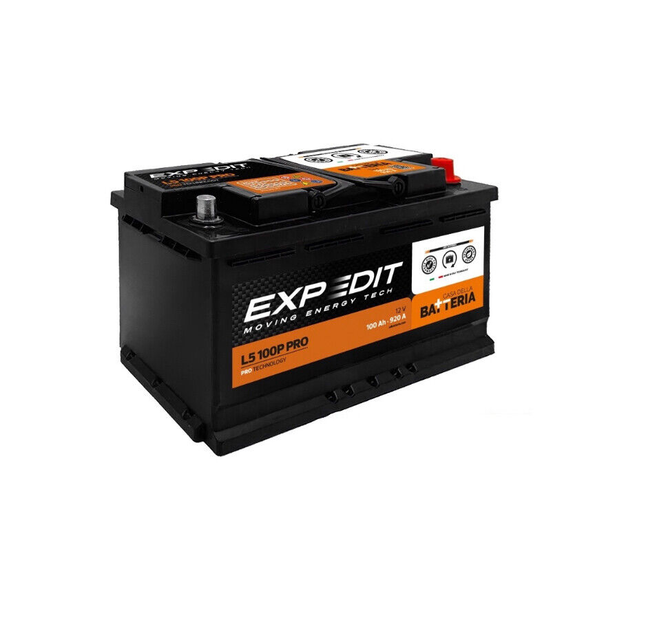 BATTERIA AUTO LA CASA DELLA BATTERIA 100Ah 920A 12V PRO L5 100P (DX) = FIAMM VAR