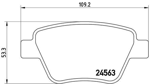 BREMBO P 85 114X Kit pastiglie freno per VW BEETLE (5C1, 5C2), BEETLE Cabriolet