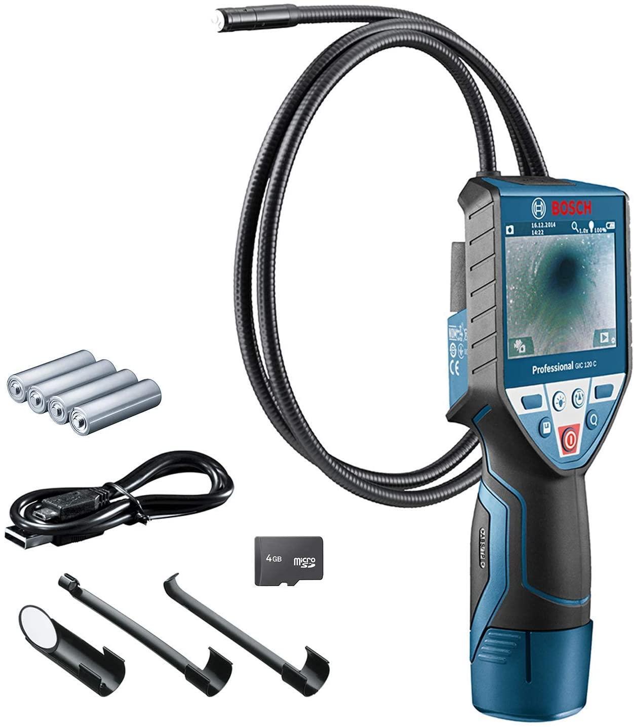 Bosch GIC 120 C telecamera endoscopica c. 4x 1,5 V batterie Mod. 0601241200 EAN