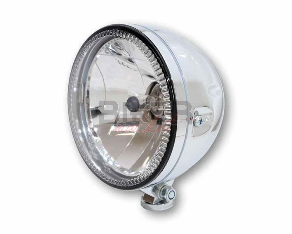 Faro anteriore moto custom Harley Davidson LED Ring omologato