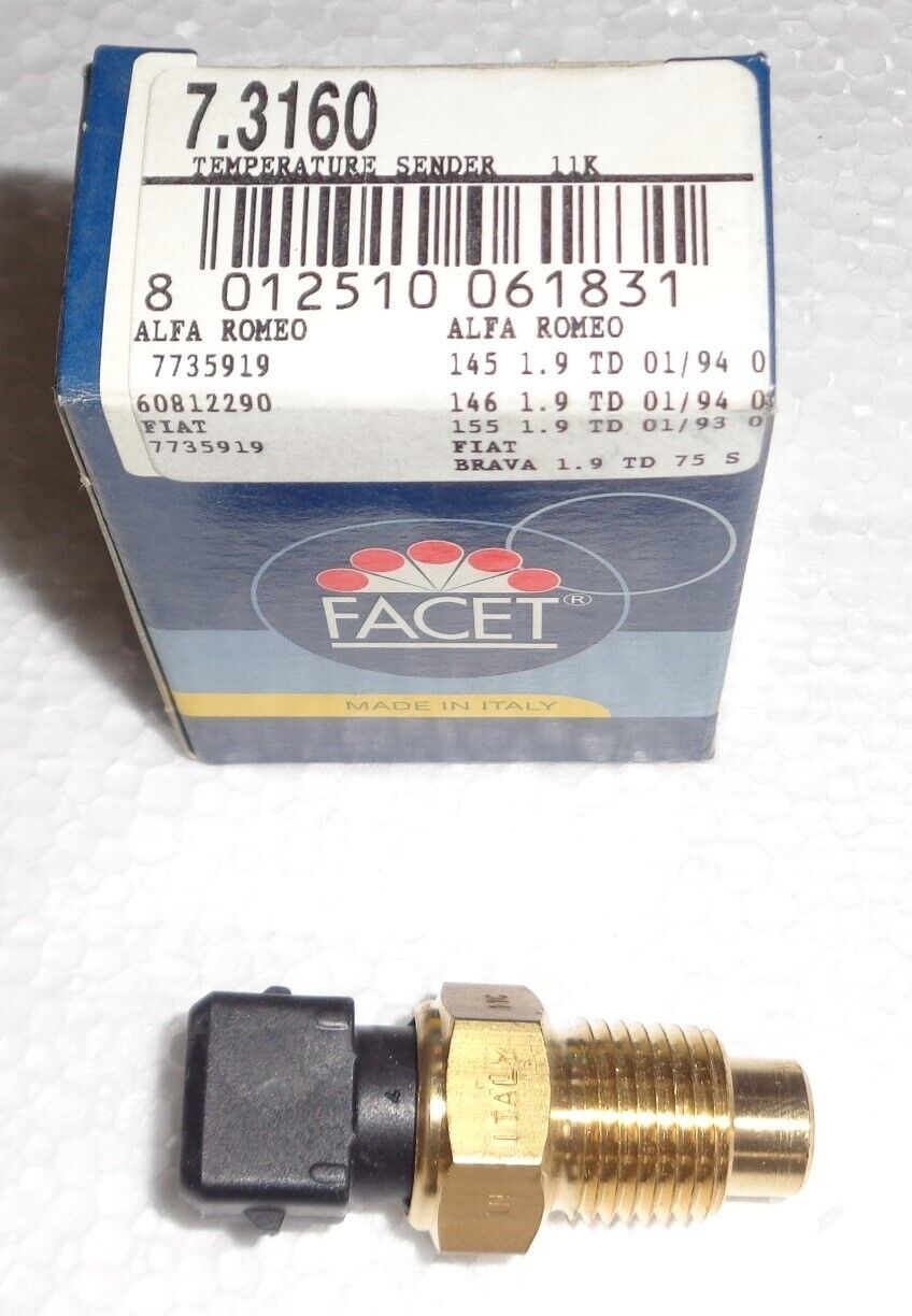 7.3160 FACET SENSORE TEMPERATURA REFRIGERANTE PER ALFA FIAT LANCIA 7735919